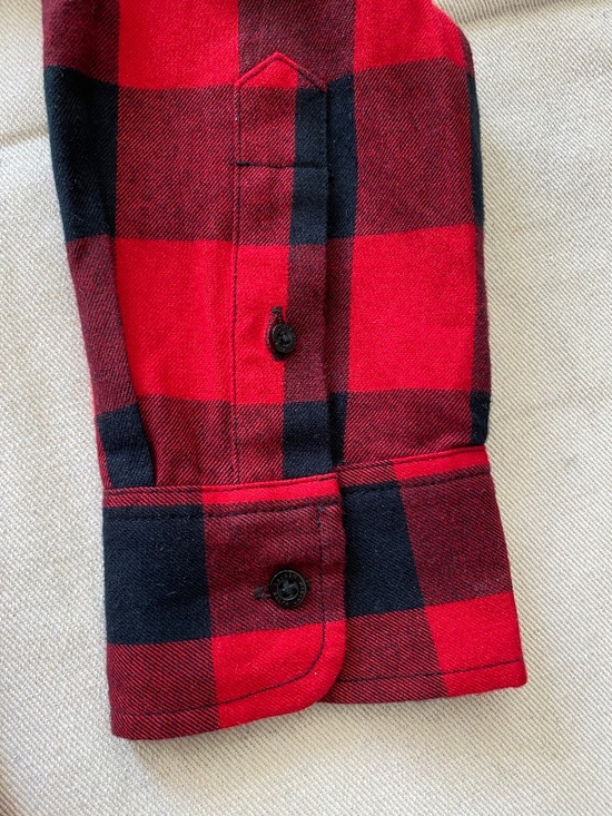 Lauren Ralph Lauren Buffalo Plaid Shirt With Bullion Patch Size PL - Picture 4 of 7